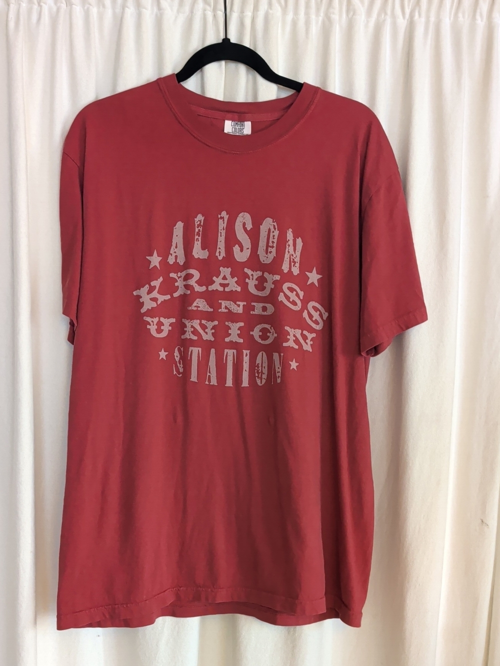 Red Alison Kraus Concert Crewneck T-Shirt
